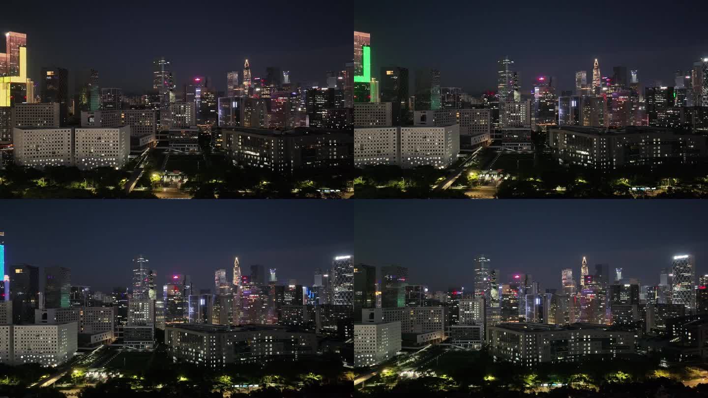 深圳南山区深圳大学软件产业园夜景
